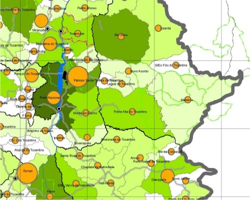 Tocantins - População urbana e rural